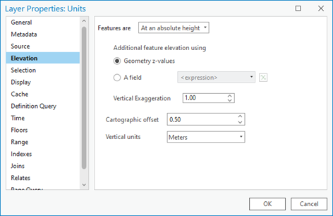 Configurez l’élévation des entités dans la boîte de dialogue Layer Properties (Propriétés de la couche). Configurez l’élévation des entités dans la boîte de dialogue Layer Properties (Propriétés de la couche).
