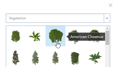 Remplacer par le symbole d'arbre American Chestnut (Châtaignier d’Amérique) Remplacer par le symbole d'arbre American Chestnut (Châtaignier d’Amérique)